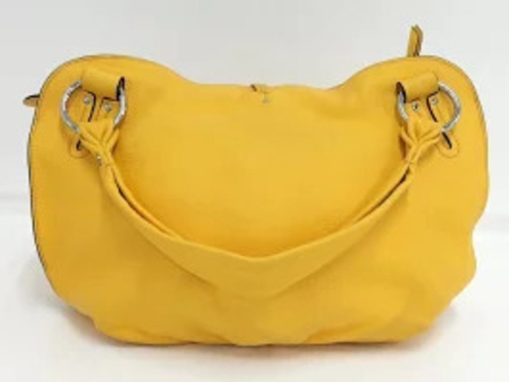 Celine Bag Shoulder Yellow Leather One Hobo